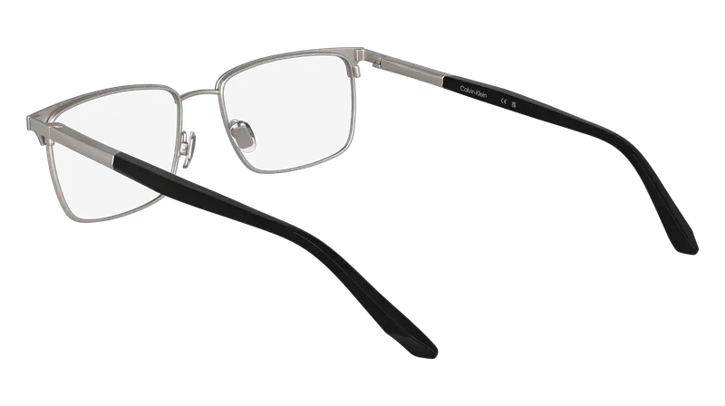 Calvin Klein Uomo CK25106 001 Montature da vista Metallo Nero Squadrata Normale miniatura 3