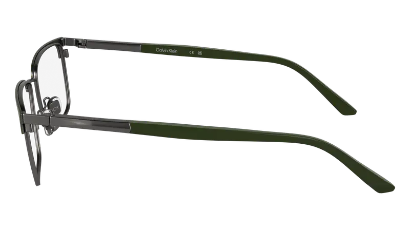 Calvin Klein Uomo CK25106 330 Montature da vista Metallo Verde Squadrata Normale miniatura 2