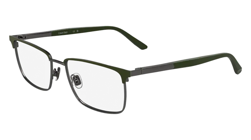 Calvin Klein Uomo CK25106 330 Montature da vista Metallo Verde  Squadrata Normale