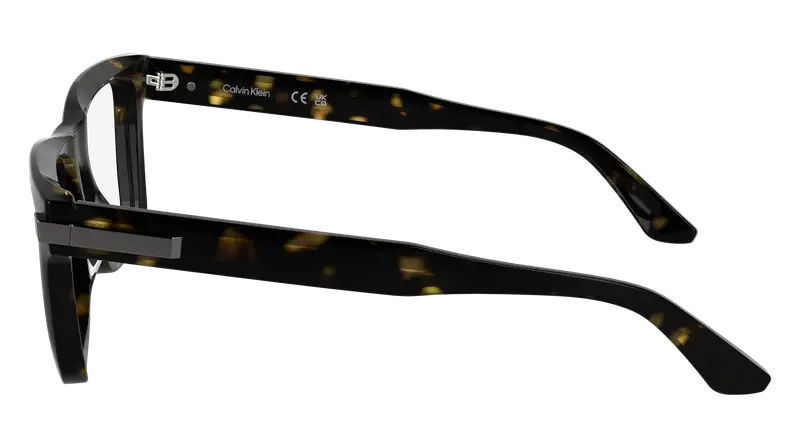 Calvin Klein Uomo CK25514 235 Montature da vista Acetato Havana Squadrata Normale miniatura 2