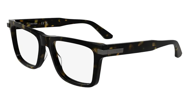 Uomo CK25514 235 Montature da vista Acetato Havana Squadrata Normale