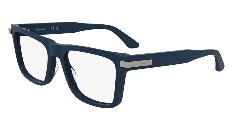 Uomo CK25514 400 Montature da vista Acetato Blu Squadrata Normale