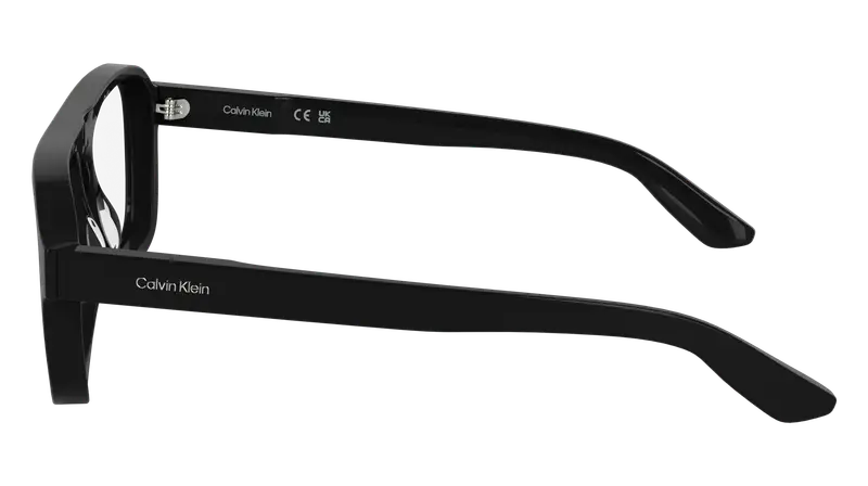 Calvin Klein Uomo CK25515 001 Montature da vista Acetato Nero Pilot Normale miniatura 2