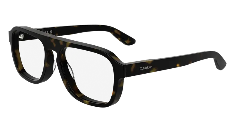 Calvin Klein Uomo CK25515 240 Montature da vista Acetato Havana Pilot Normale