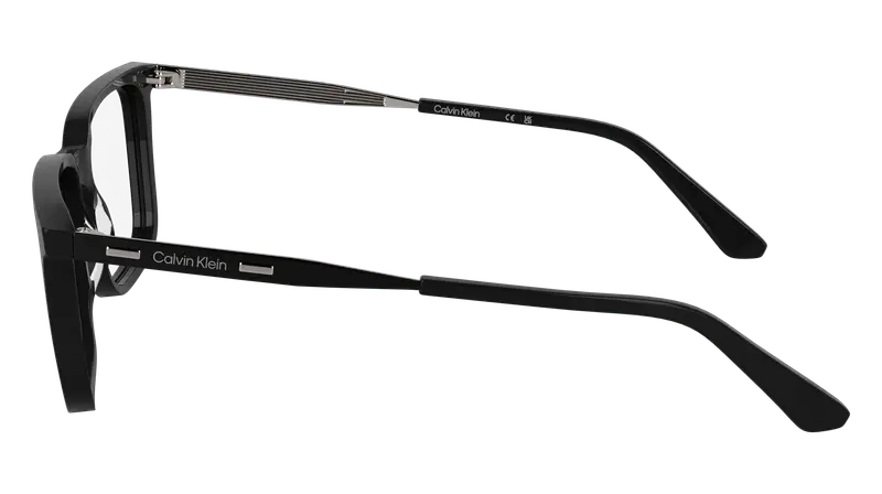 Calvin Klein Uomo CK25517 001 Montature da vista Acetato Nero Squadrata Normale miniatura 2