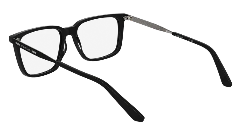 Calvin Klein Uomo CK25517 001 Montature da vista Acetato Nero Squadrata Normale miniatura 3