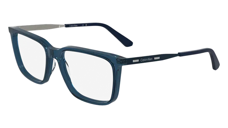 Calvin Klein Uomo CK25517 400 Montature da vista Acetato Blu Squadrata Normale