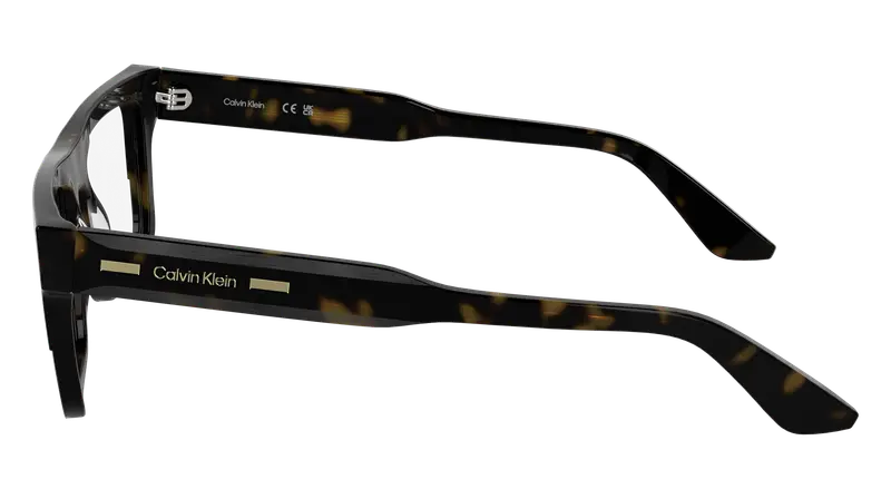 Calvin Klein Uomo CK25520 235 Montature da vista Acetato Havana Squadrata Normale miniatura 2