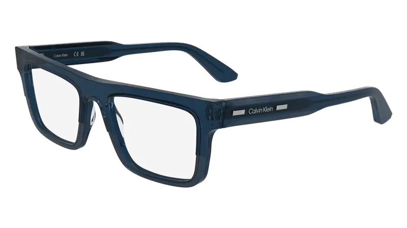 Calvin Klein Uomo CK25520 438 Montature da vista Acetato Blu  Squadrata Normale