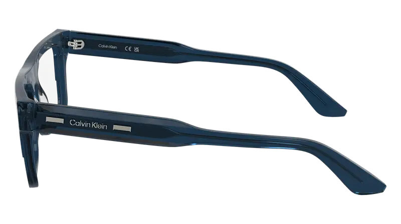 Calvin Klein Uomo CK25520 438 Montature da vista Acetato Blu Squadrata Normale miniatura 2