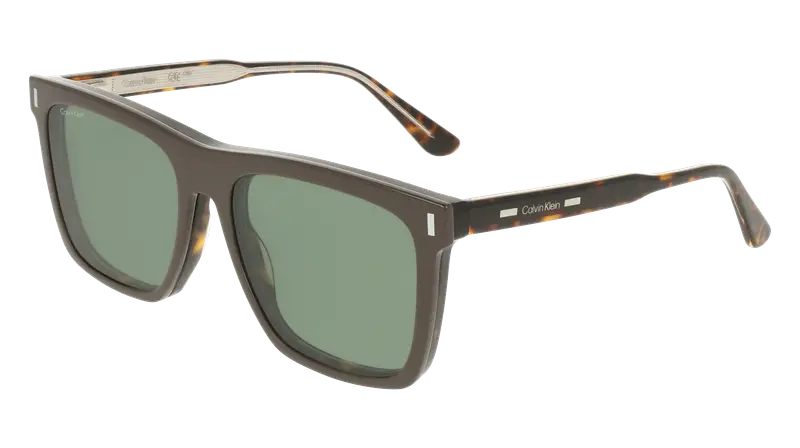 Calvin Klein Uomo CK25530MAG-SET 206 Montature da vista Acetato Havana Verde Squadrata Normale