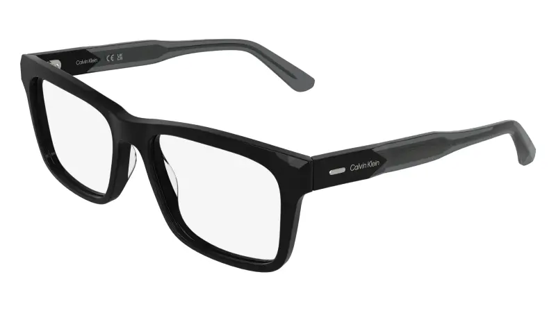 Uomo CK25544 001 Montature da vista Acetato Nero Squadrata Normale