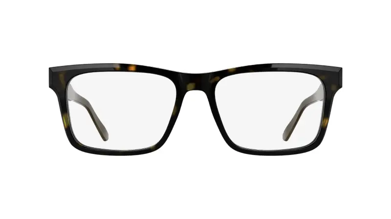 Uomo CK25544 235 Montature da vista Acetato Havana Squadrata Normale miniatura 2