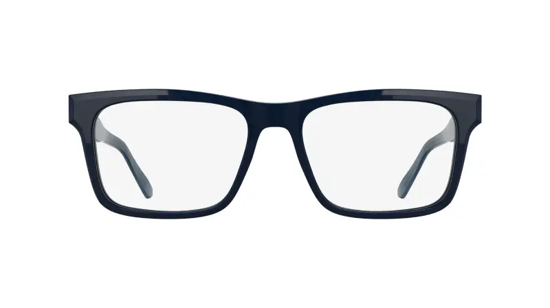 Uomo CK25544 400 Montature da vista Acetato Blu Squadrata Normale miniatura 2