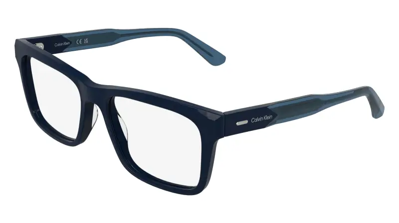 Uomo CK25544 400 Montature da vista Acetato Blu Squadrata Normale