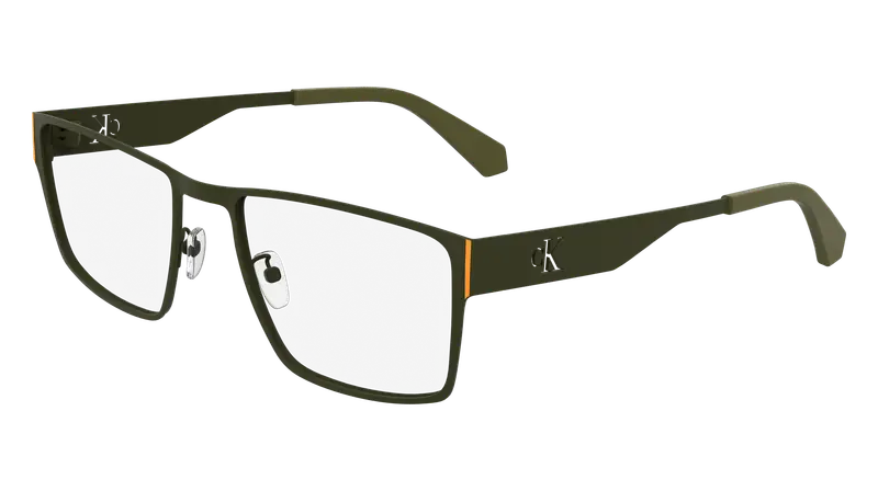 Calvin Klein Uomo CKJ24208 309 Montature da vista Metallo Verde  Squadrata Normale