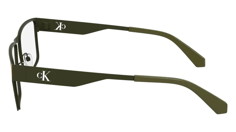 Calvin Klein Uomo CKJ24208 309 Montature da vista Metallo Verde Squadrata Normale miniatura 2