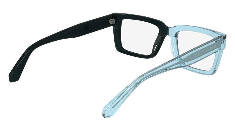 Calvin Klein Uomo CKJ24616 405 Montature da vista Acetato Blu Squadrata Normale miniatura 3