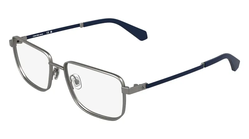 Uomo CKJ25210 026 Montature da vista Metallo Rutenio Squadrata Normale