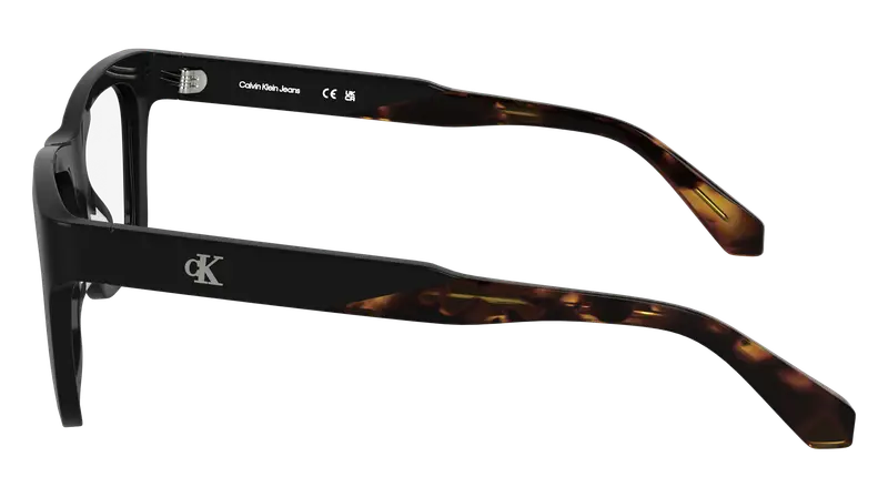 Calvin Klein Uomo CKJ25615 001 Montature da vista Acetato Nero Squadrata Normale miniatura 2