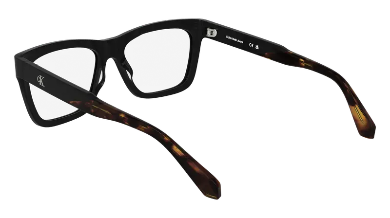 Calvin Klein Uomo CKJ25615 001 Montature da vista Acetato Nero Squadrata Normale miniatura 3