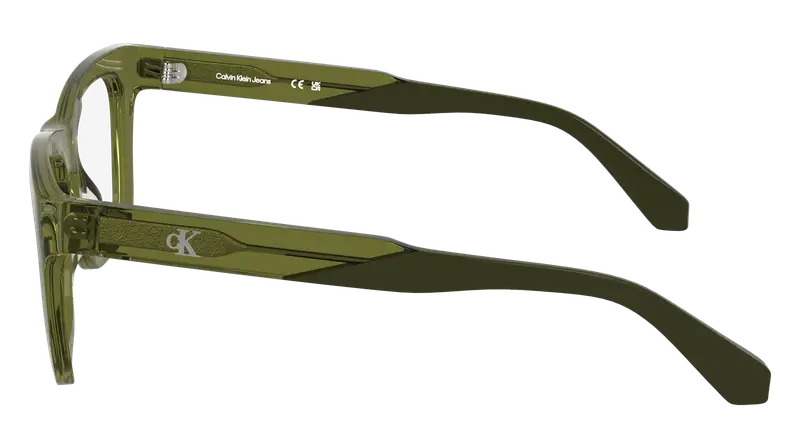Calvin Klein Uomo CKJ25615 309 Montature da vista Acetato Verde Squadrata Normale miniatura 2
