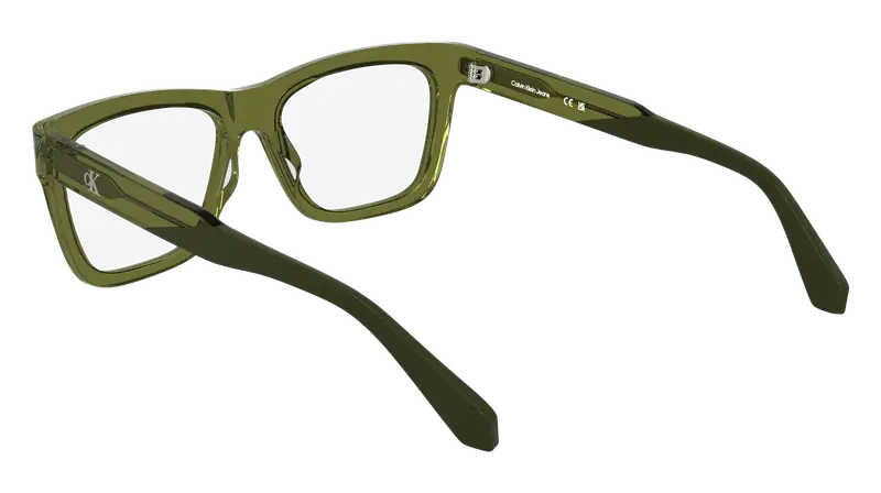 Calvin Klein Uomo CKJ25615 309 Montature da vista Acetato Verde Squadrata Normale miniatura 3