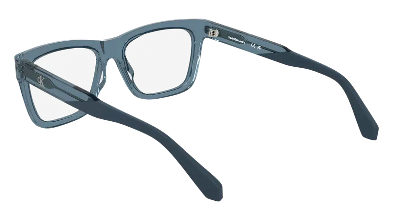 Calvin Klein Uomo CKJ25615 400 Montature da vista Acetato Blu Squadrata Normale miniatura 3