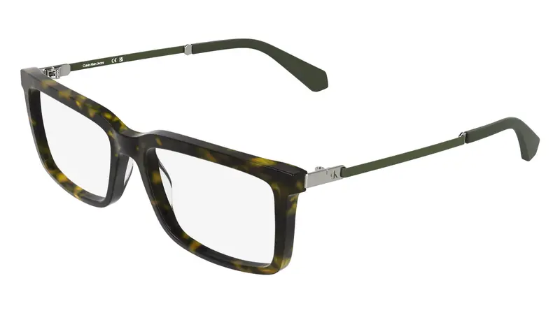 Uomo CKJ25625 315 Montature da vista Acetato Havana Squadrata Normale