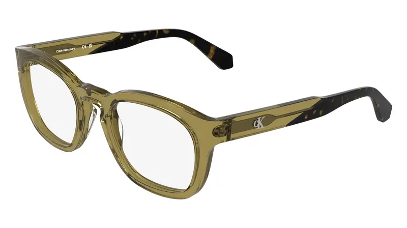 Uomo CKJ25626 265 Montature da vista Acetato Beige Squadrata Normale