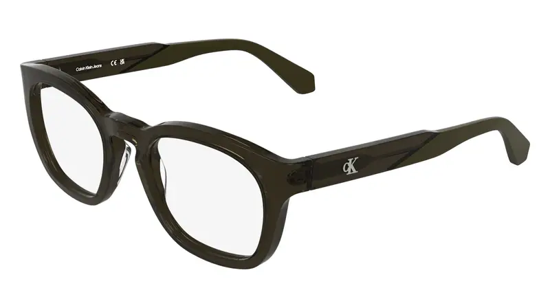 Uomo CKJ25626 309 Montature da vista Acetato Verde Squadrata Normale