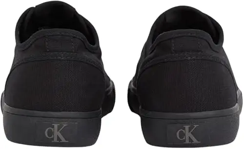 Calvin Klein Uomo Sneakers Vulcanizzate Canvas Profilo Basso, Nero (Triple Black), 40 EU miniatura 2