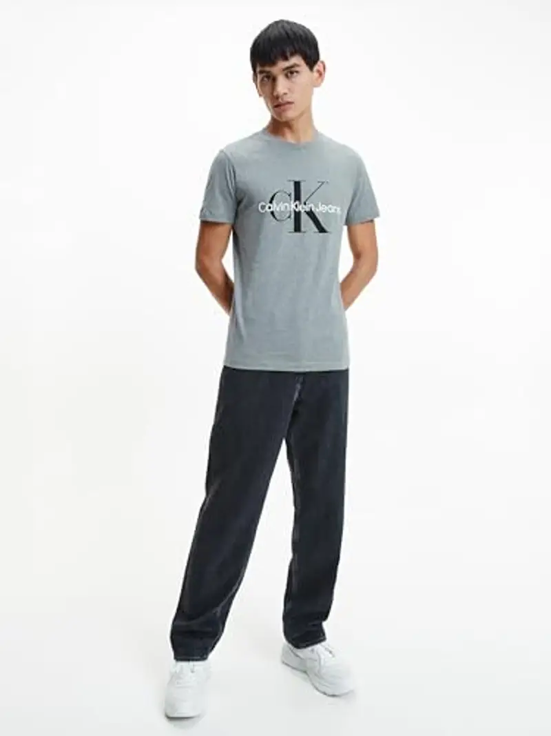 Calvin Klein T-shirt Uomo Grigio 1983532 miniatura 2