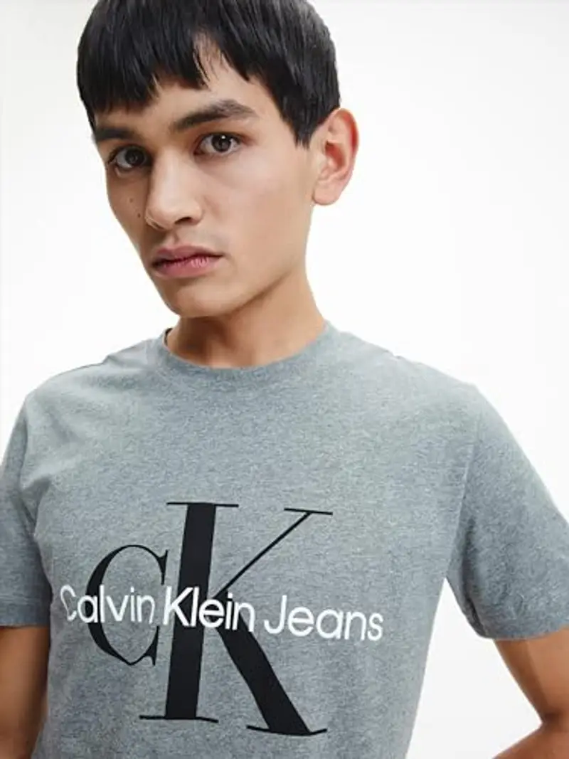 Calvin Klein T-shirt Uomo Grigio 1983532 miniatura 3