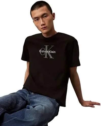 Calvin Klein T-shirt Uomo Nero 3479522 miniatura 3