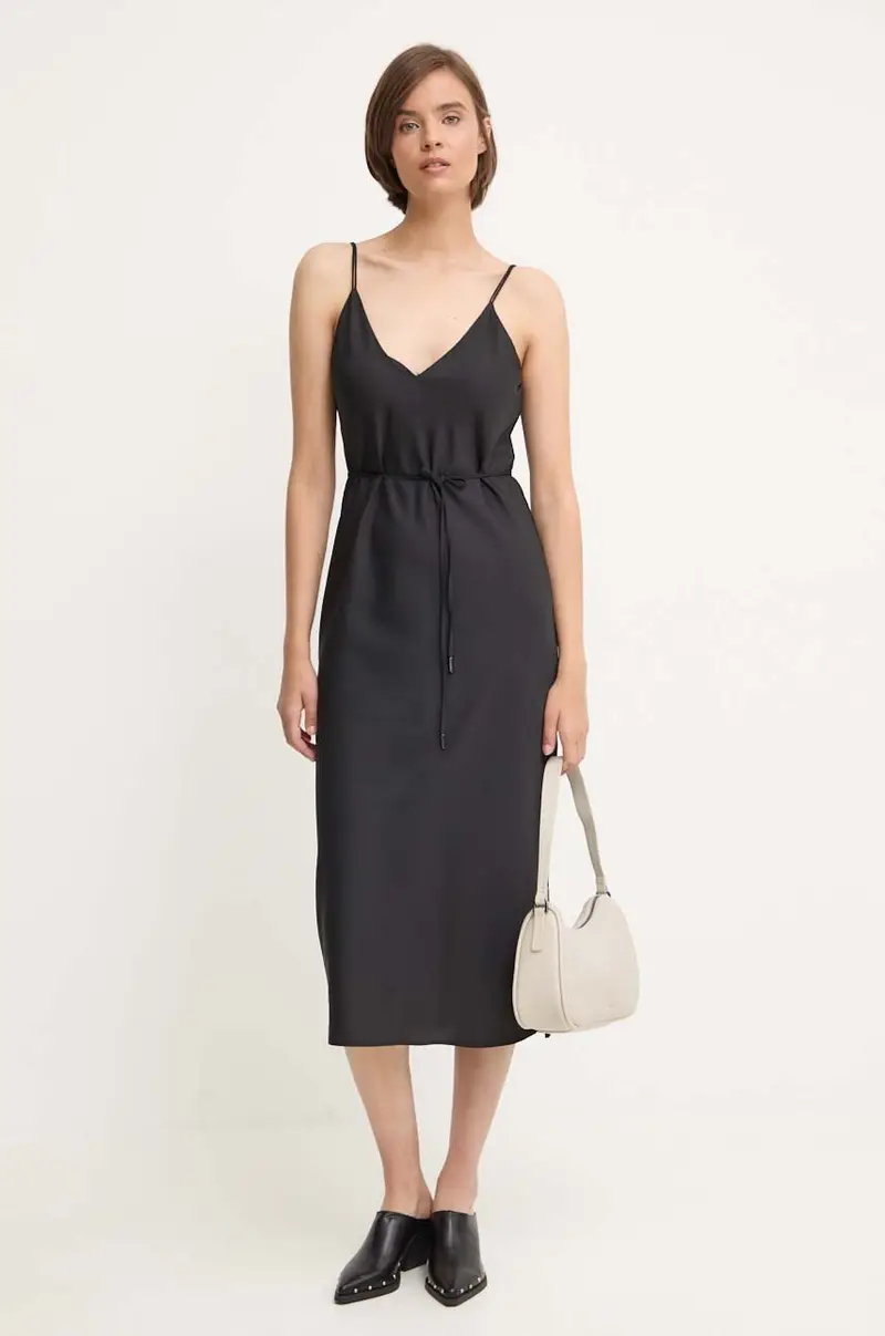 vestito colore nero K20K207566 miniatura 2