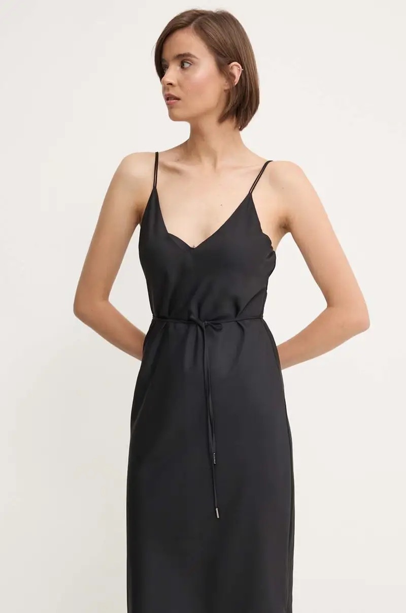 vestito colore nero K20K207566 miniatura 4