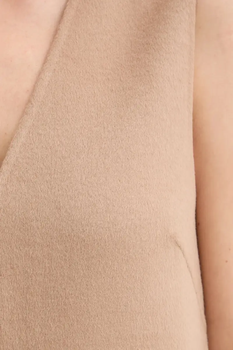 vestito con lana colore beige LV044D017G miniatura 5