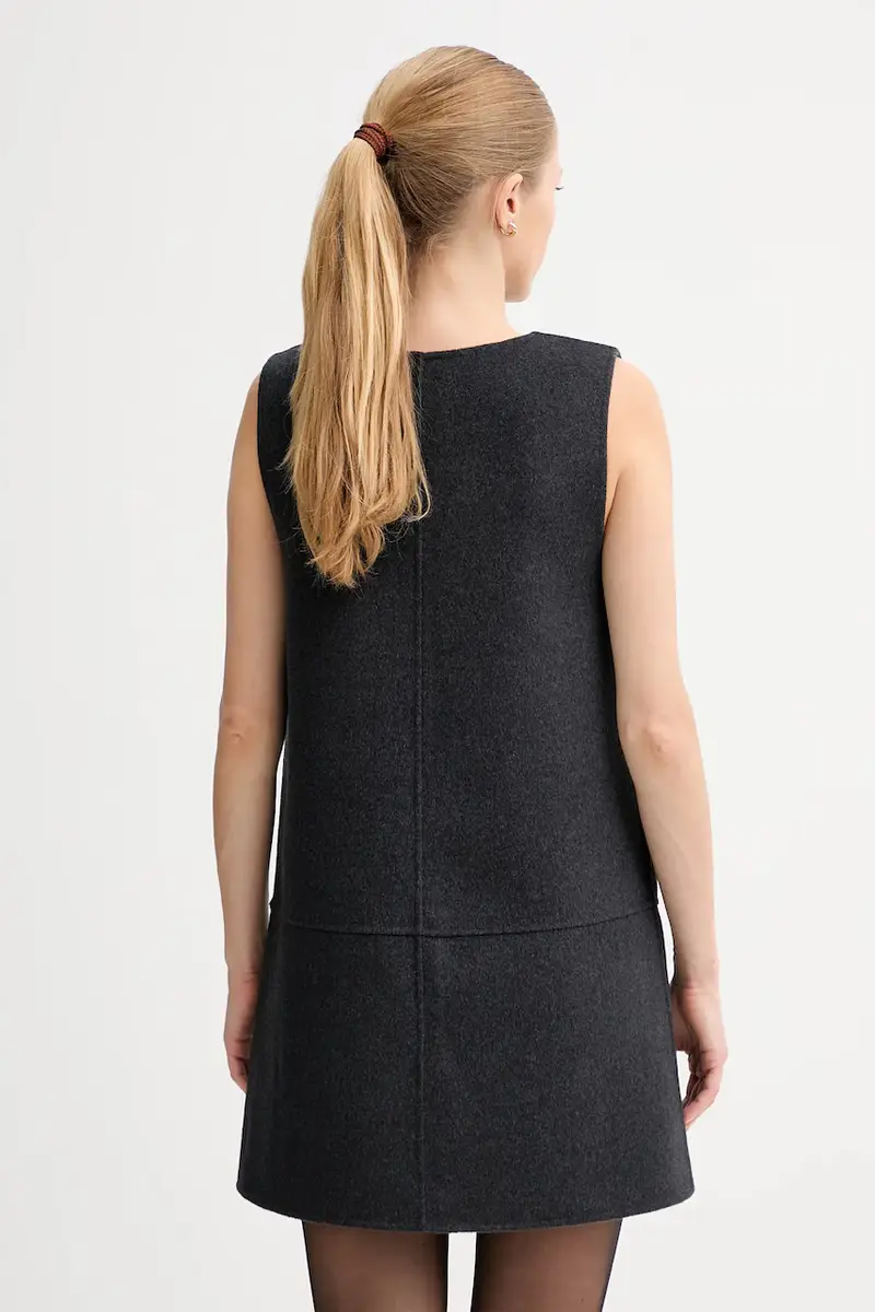 vestito con lana colore grigio LV044D017G miniatura 3