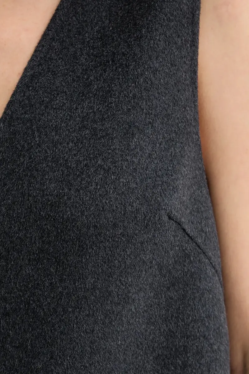 vestito con lana colore grigio LV044D017G miniatura 5