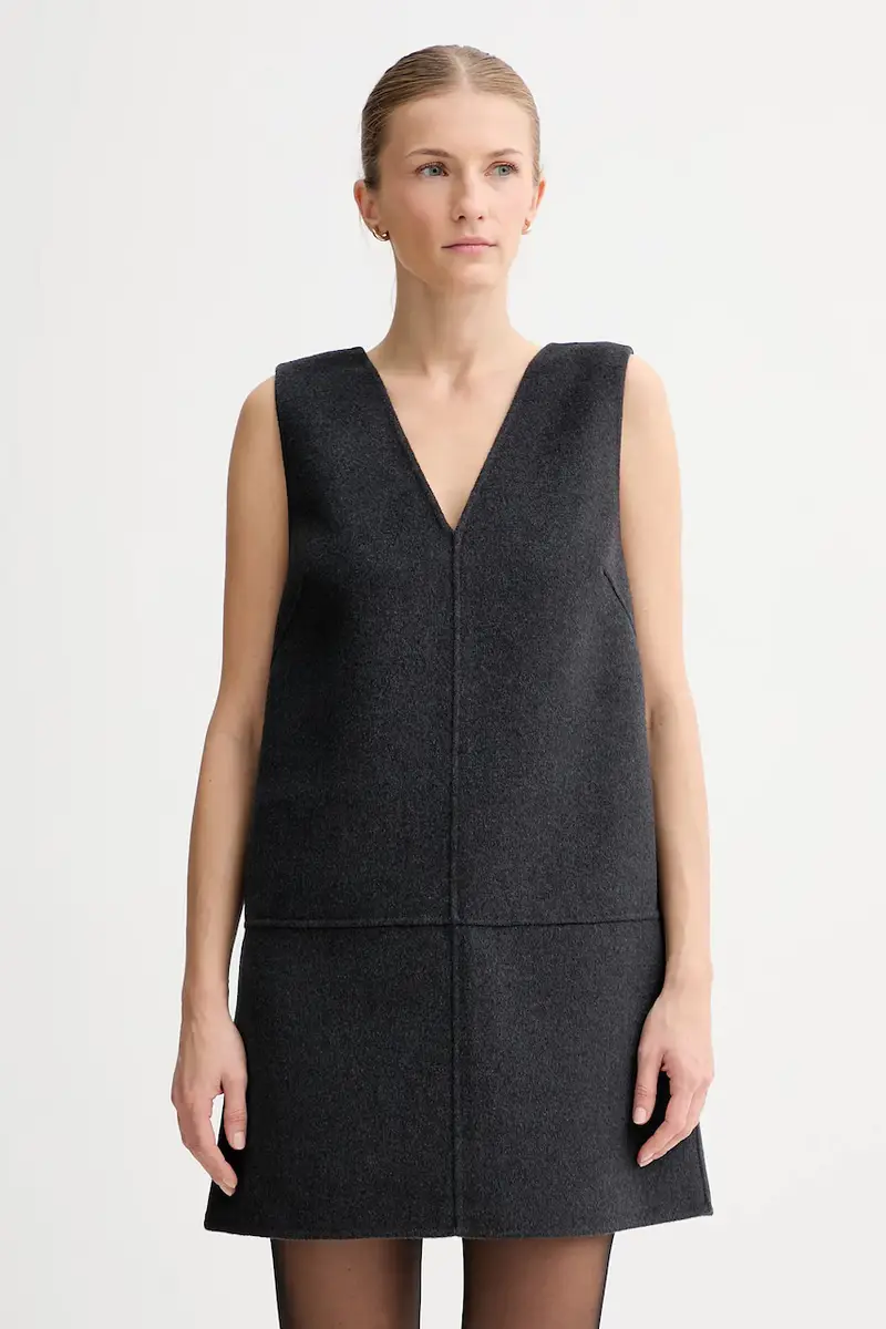 vestito con lana colore grigio LV044D017G