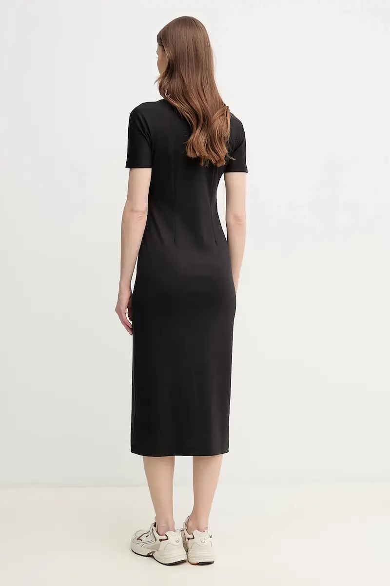 vestito in cotone colore nero K20K208299 miniatura 3