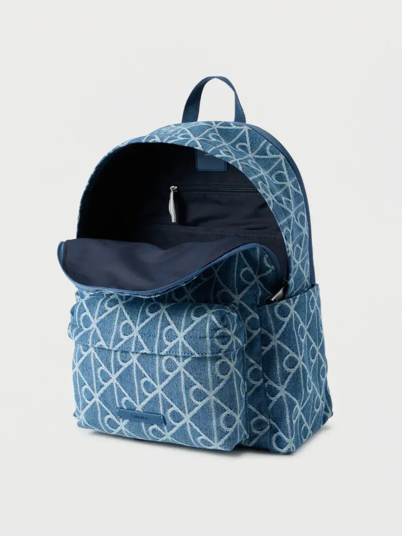 Zaino blu colomba / blu denim miniatura 3