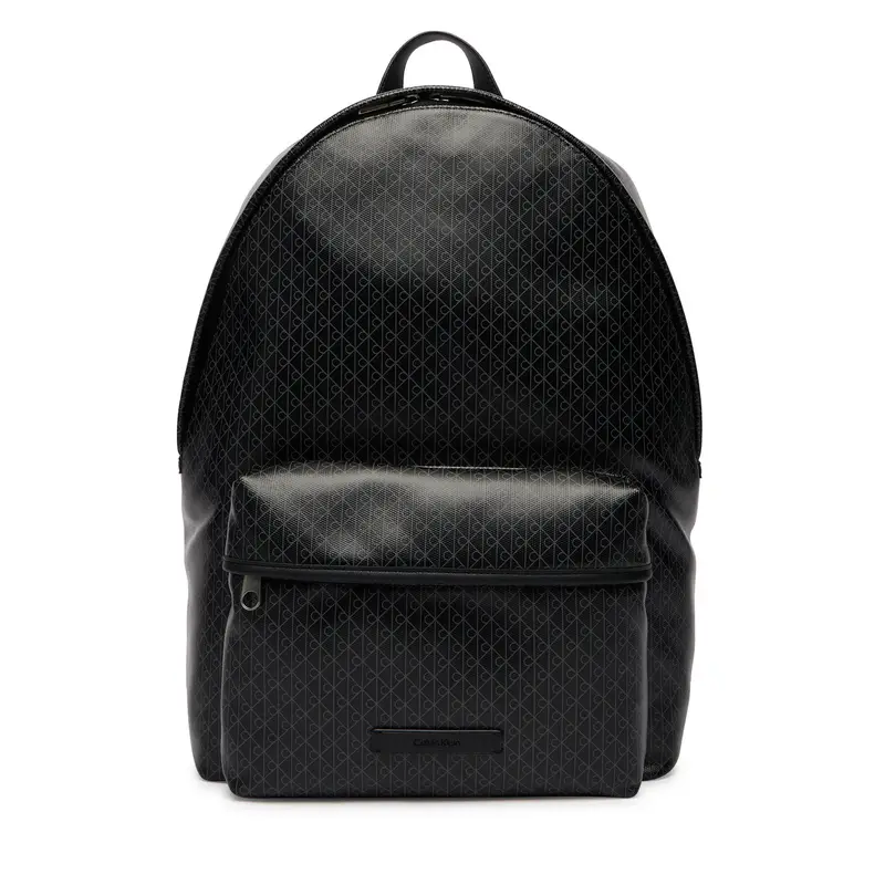 Zaino Calvin Klein Emblem Aop Coated Backpack LV04D3313G Nero