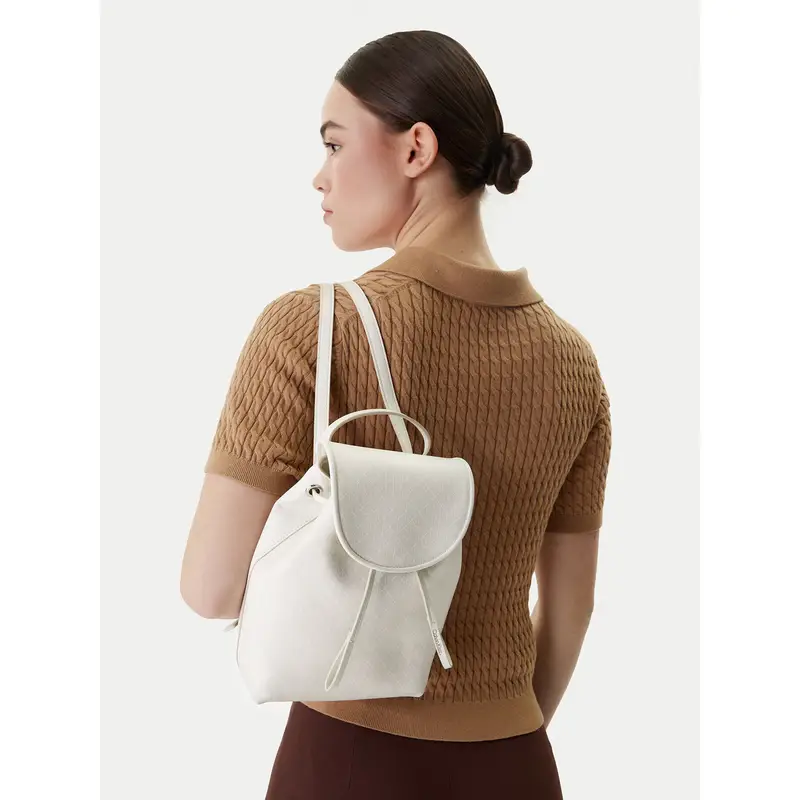 Zaino Calvin Klein Emblem Aop Mini Backpack LV04F3507G Bianco