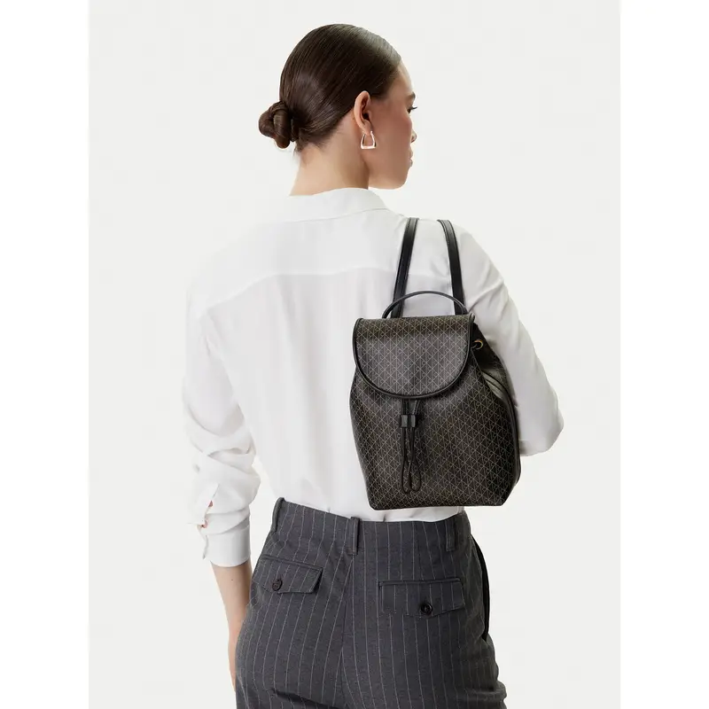 Zaino Calvin Klein Emblem Aop Mini Backpack LV04F3507G Nero