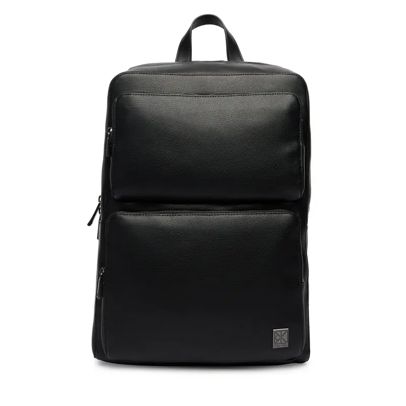 Zaino Calvin Klein Emblem Hw Slim Pocket Backpack LV04D3289G Nero