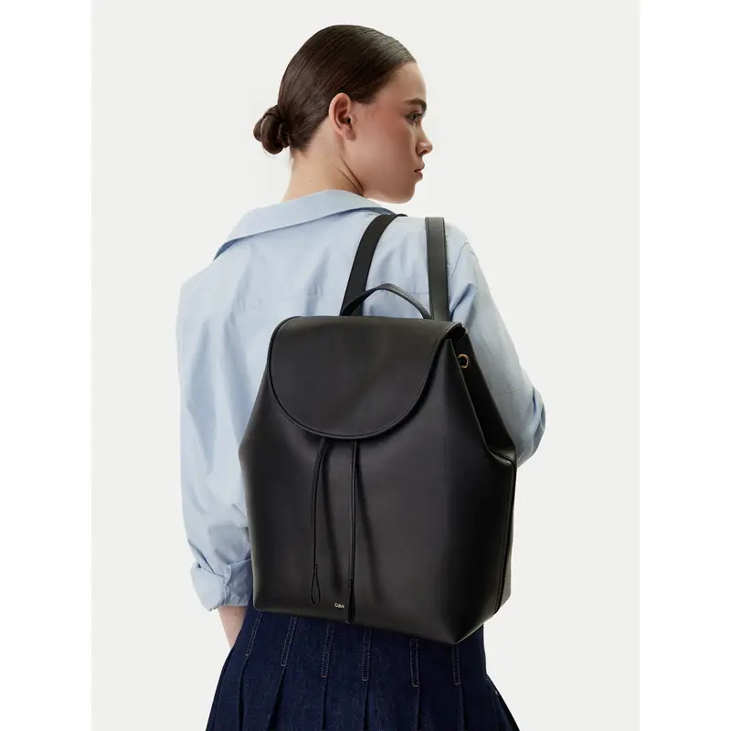 Zaino Calvin Klein Foil Logo Large Flap Backpack LV04F3505G Nero