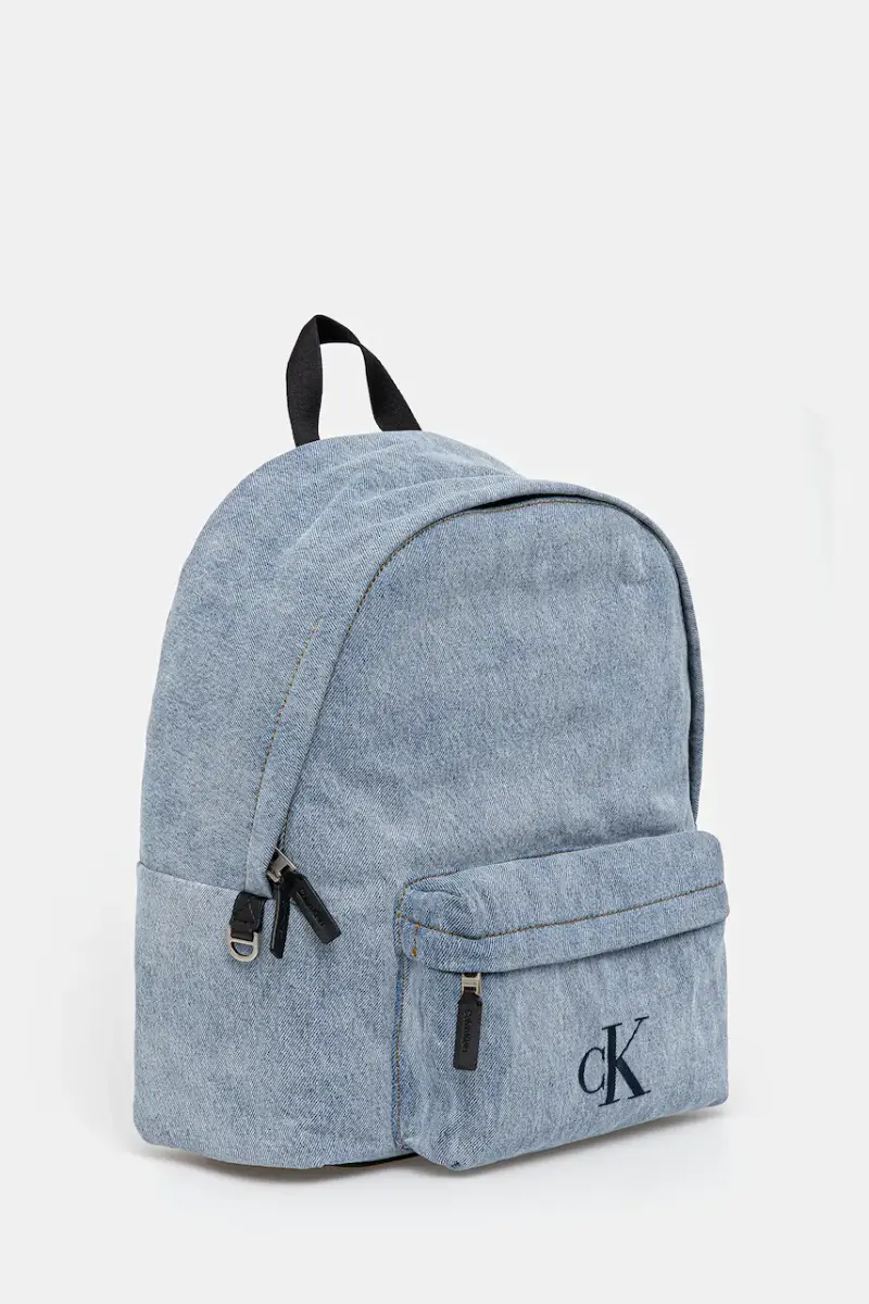 zaino in denim uomo colore blu LV04G3138G miniatura 2