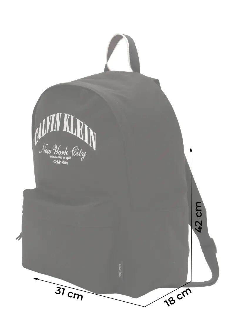 Zaino nero / bianco miniatura 2